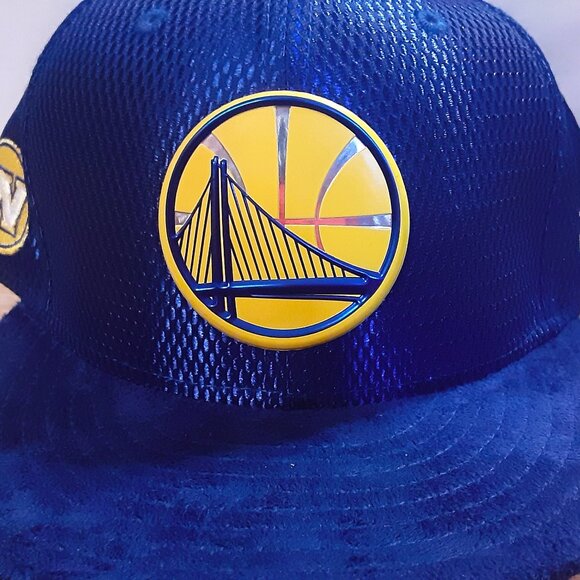 Golden State Warriors Hat – (New Era 9Fifty Snapback – Blue Suede Bill) - Picture 2 of 5